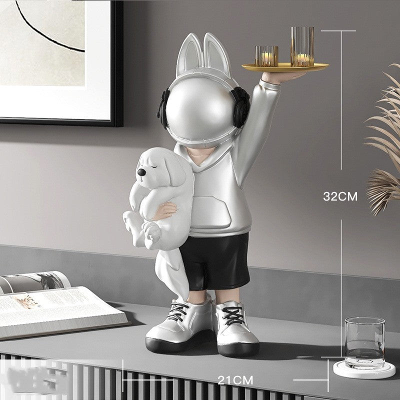 Astronaut Rabbit Desk Decor