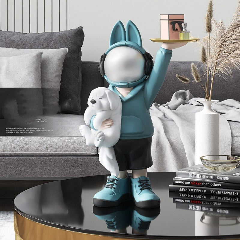 Astronaut Rabbit Desk Decor