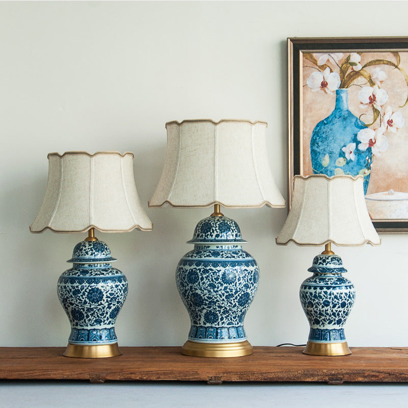 Blue & White Porcelain Table Lamp