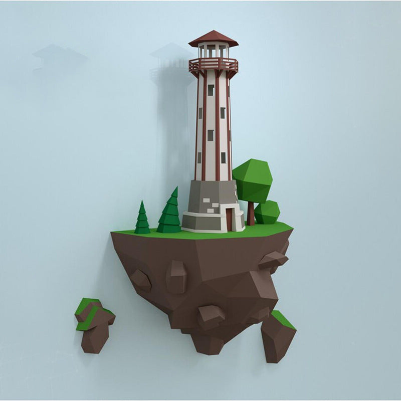 Mini Lighthouse Wall Décor – 46cm Paper Model