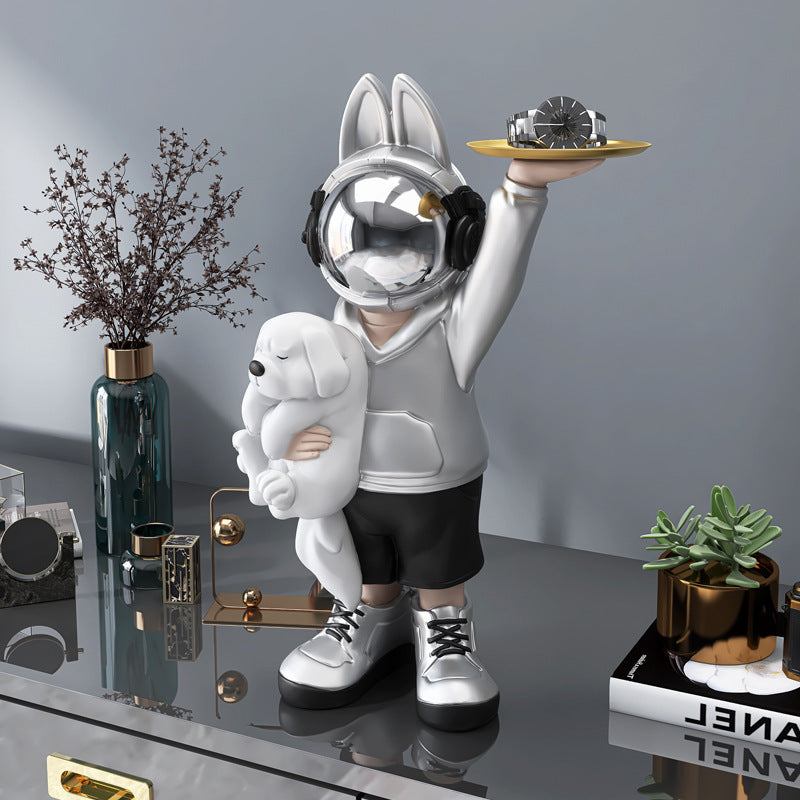 Astronaut Rabbit Desk Decor