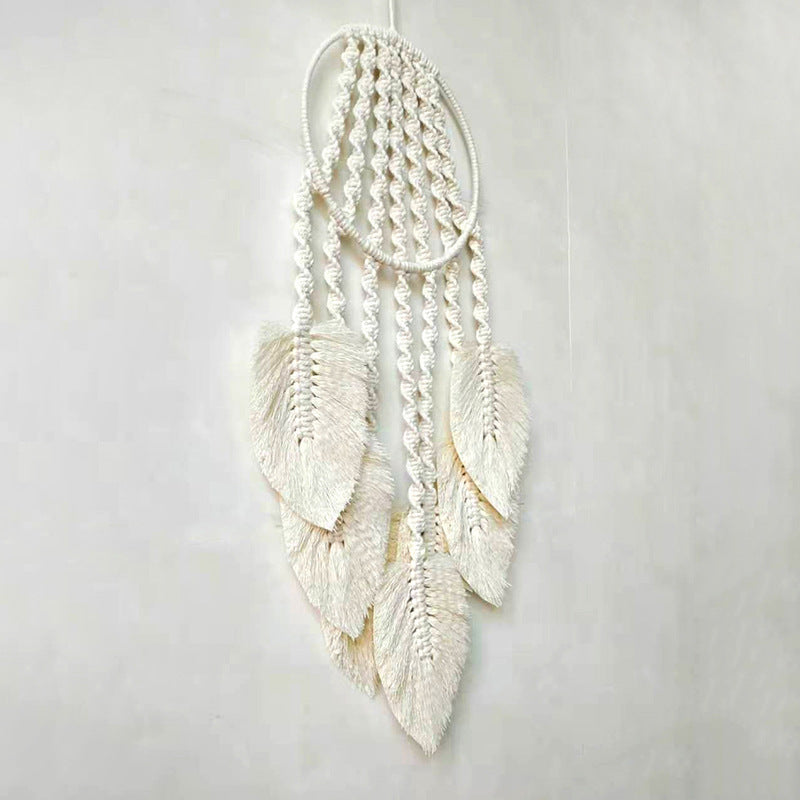 Boho Woven Leaves Tapestry