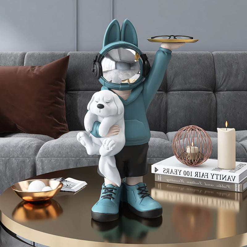 Astronaut Rabbit Desk Decor