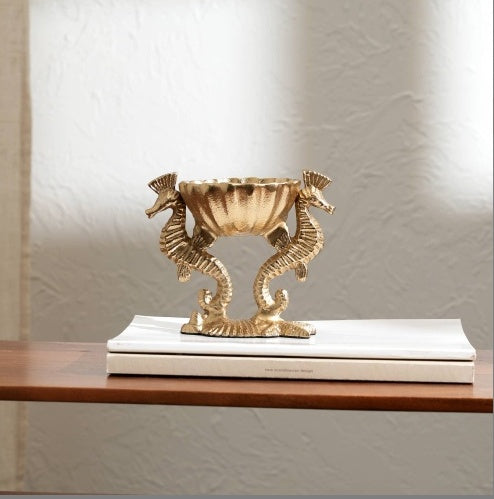 Vintage Gold Accent Bowl