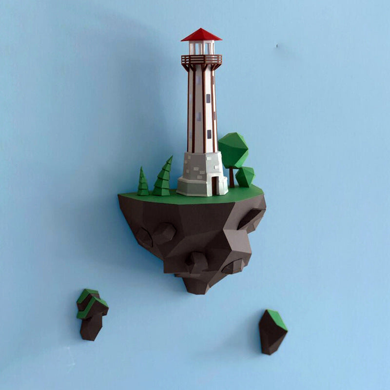 Mini Lighthouse Wall Décor – 46cm Paper Model